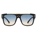 HS2168 - Retro Square Aviator Style Fashion Wholesale Sunglasses