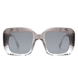 S1239 - Square Chunky Flat Top Thick Frame Fashion Wholesale Sunglasses