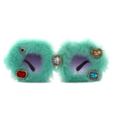HS2127 - Women Oversize Fuzzy Luxury Party Fashion Fur Square Wholesale Sunglasses