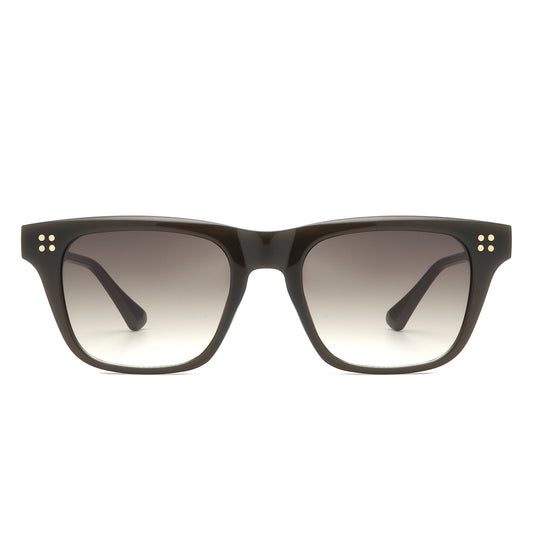 S1238 - Square Classic Horn Rimmed Tinted Flat Top Wholesale Sunglasses