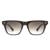 S1238 - Square Classic Horn Rimmed Tinted Flat Top Wholesale Sunglasses