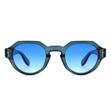 HS1369 - Round Modern Geometric Vintage Inspired Retro Wholesale Sunglasses