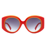 HS2189 - Oversize Luxurious Fashion Women Round Wholesale Sunglasses