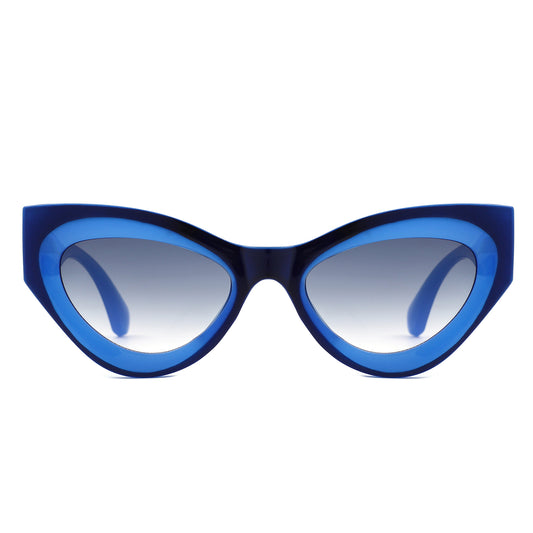 HS1378 - Women Retro Thick Frame Fashion Cat Eye Wholesale Sunglasses