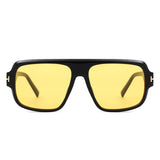 HS1372 - Square Oversize Sleek Tinted Retro Wholesale Sunglasses