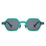 HS1244 - Geometric Square Fashion Hexagon Small Octagon Wholesale Sunglasses