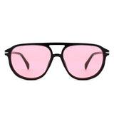 HS1371 - Retro Brow-Bar Fashion Aviator Wholesale Sunglasses