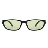 HS2242 - Slim Rectangle Color Tint Narrow Wholesale Sunglasses
