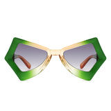 HS1303 - Geometric Sharp Irregular Women Fashion Wholesale Sunglasses