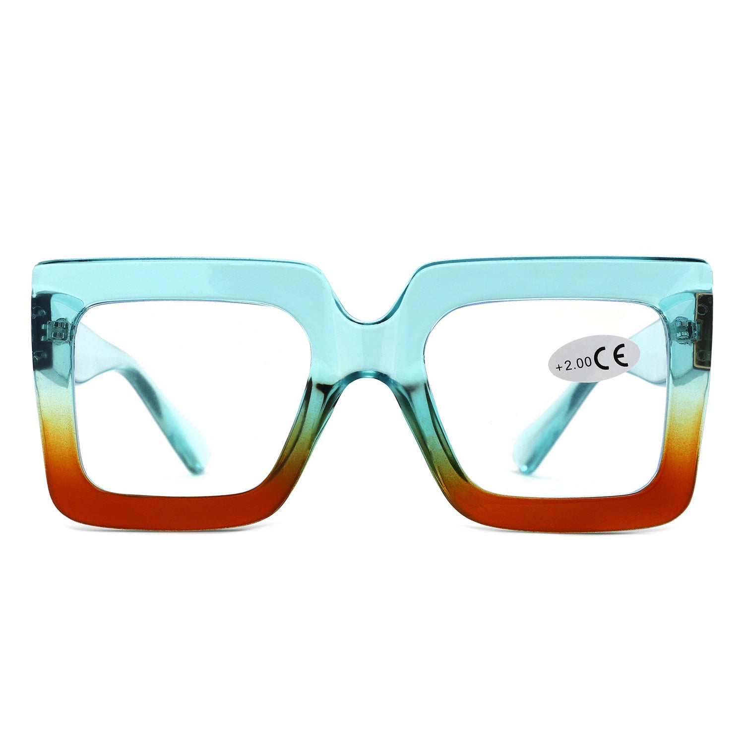 HR1002 - Oversize Square Reading Glasses - Iris Fashion