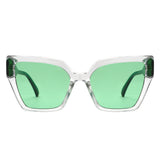 HS1392 - Oversize Angular Square Cat Eye Wholesale Sunglasses