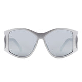 HS2174 - Square Geometric Large Chunky Fashion Wholesale Sunglasses