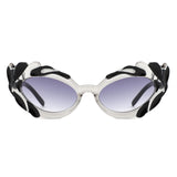HS1310 - Women Fashion Modern Sculpted Cat Eye Wholesale Sunglasses