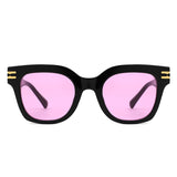 HS1363 - Square Retro Chunky Fashion Wholesale Sunglasses