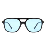 HS1224 - Retro Square Brow-Bar Aviator Inspired Fashion Wholesale Sunglasses