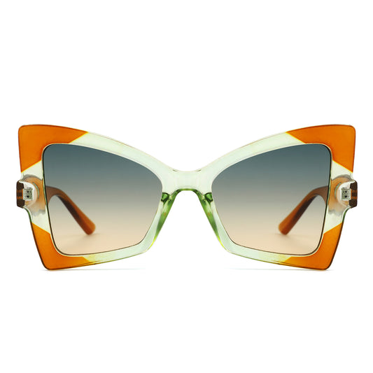 HS2203 - Geometric Cat Eye Vintage Fashion Women Wholesale Sunglasses