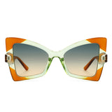 HS2203 - Geometric Cat Eye Vintage Fashion Women Wholesale Sunglasses