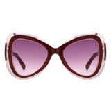 HS1387 - Oversize Bold Fashion Women Cat Eye Wholesale Sunglasses