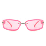 HS2149 - Rectangle Sleek Fashion Tinted Sports Color Pop Wholesale Sunglasses