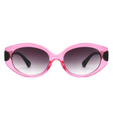HS1394 - Retro Oval Fashion Tinted Wholesale Sunglasses
