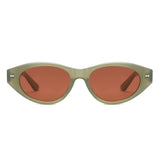 HS2215 - Chunky Retro Oval Color Tint Cat Eye Wholesale Sunglasses