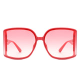 HS2163 - Oversize Square Curved Lens Butterfly Wholesale Sunglasses