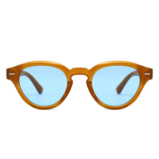 S1262 - Retro Round Thick Frame Sunglasses