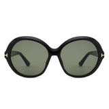 HS1436 - Women Oversized Fashion Round Sunglasses
