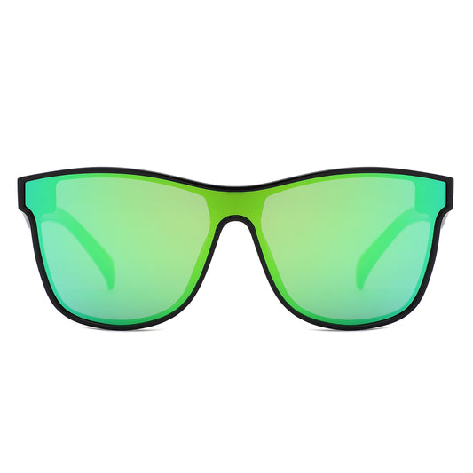 FS1003 - Rectangle Bold Sporty Mirrored Wholesale Sunglasses