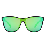 FS1003 - Rectangle Bold Sporty Mirrored Wholesale Sunglasses
