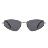 HJ2134 - Women Slim Ribbed Temple Cat Eye Wholesale Sunglasses