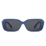 S1250 - Square Retro Thick Frame Geometic Wholesale Sunglasses