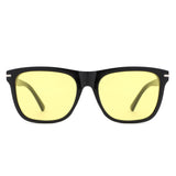 HS1325 - Square Fashion Horn Rimmed Tinted Wholesale Sunglasses