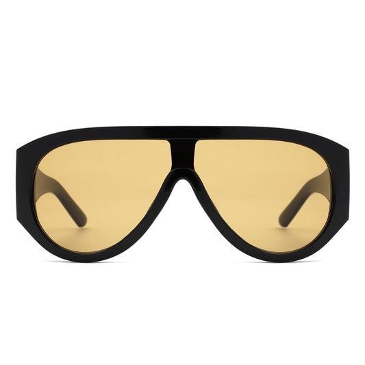 HS1360 - Retro Oversize Shield Wraparound Wholesale Sunglasses