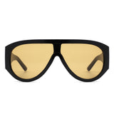 HS1360 - Retro Oversize Shield Wraparound Wholesale Sunglasses