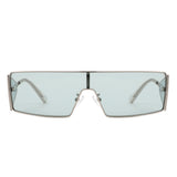 HJ3033 - Rectangle Retro Wrap Around Fashion Square Wholesale Sunglasses