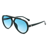 HS2269 - Round Oversized Fashion Aviator Sunglasses