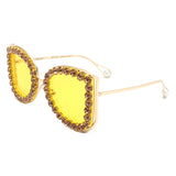 HJ3032 - Rhinestone Oversize Butterfly Luxury Women Wholesale Sunglasses