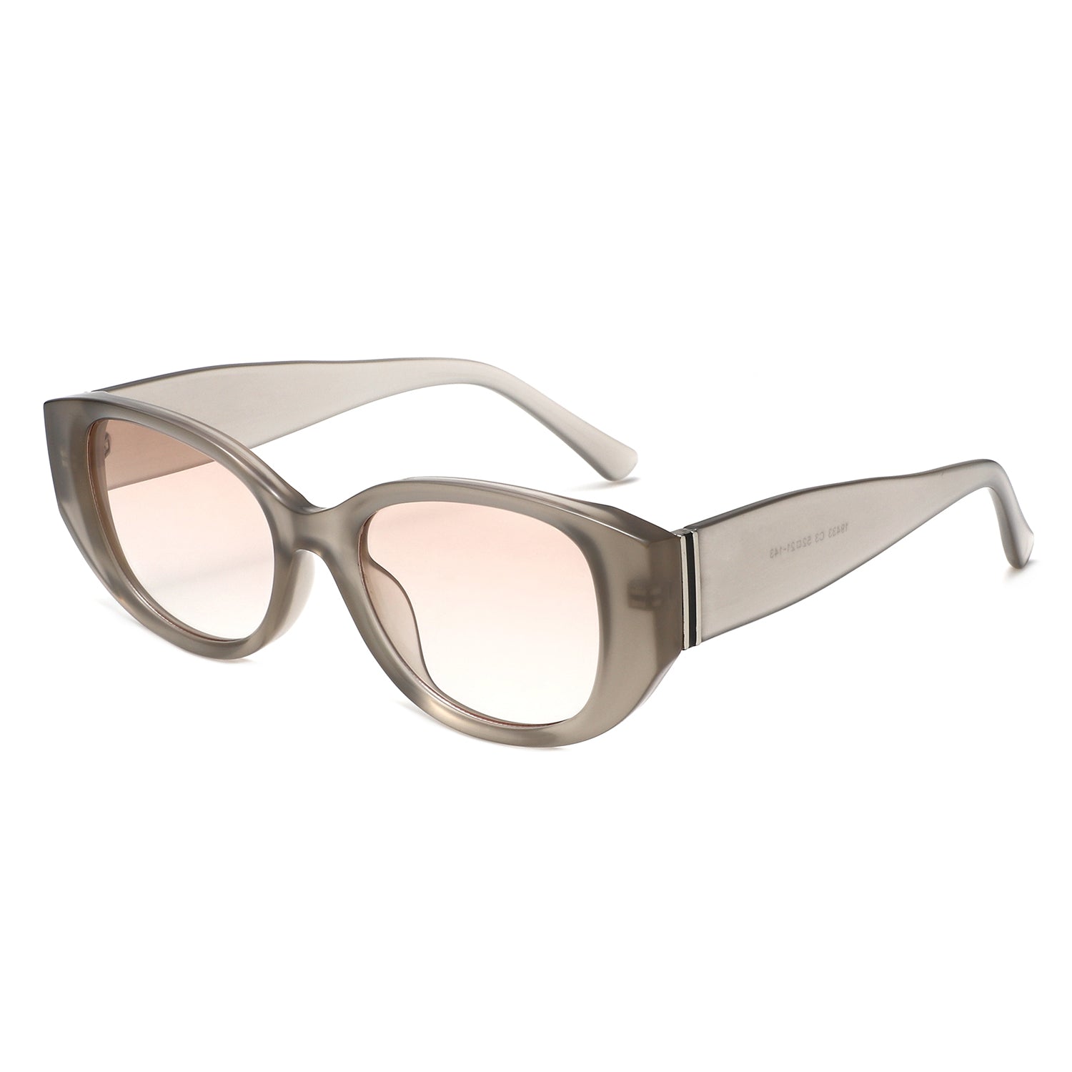 HS2214 - Women Oversized Oval Cat Eye Sunglasses - Iris Fashion