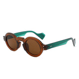 HS1354 - Retro Chunky Vintage Round Wholesale Sunglasses