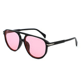 HS1371 - Retro Brow-Bar Fashion Aviator Wholesale Sunglasses