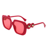 HS2200 - Oversized Square Star Design Women Fashion Wholesale Sunglasses