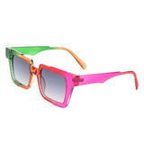 HS1262 - Square Geometric Fashion Flat Top Wholesale Sunglasses