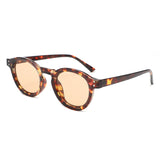 HS1385 - Retro Round Rivet Circle Tinted Lens Wholesale Sunglasses