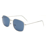 J1005 - Retro Square Flat Top Tinted Fashion Wholesale Sunglasses