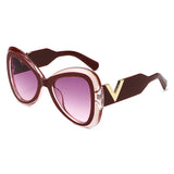 HS1387 - Oversize Bold Fashion Women Cat Eye Wholesale Sunglasses