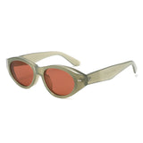 HS2215 - Chunky Retro Oval Color Tint Cat Eye Wholesale Sunglasses