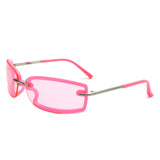 HS2149 - Rectangle Sleek Fashion Tinted Sports Color Pop Wholesale Sunglasses