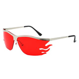 HJ2085 - Rimless Modern Tinted Lens Square Wholesale Sunglasses