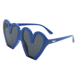 68159 - Heart Shaped Oversized Party Fashion Wholesale Sunglasses
